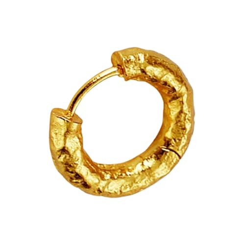 Damen Ohrringe, Silber 925 Ohrring Personalisierte Gebrochene Unregelmäßige Textur Ohrhänger Gold Geburtstag Valentinstag Geschenck von Elepadaki