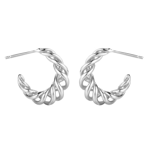 Damen Ohrringe, Silber 925 Ohrring Personalisierte Linienaufwicklung Ohrringe Silber 925 Stecker Set Silber Geburtstag Valentinstag Geschenck von Elepadaki