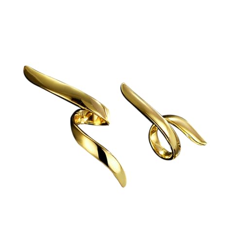 Damen Ohrringe, Silber 925 Ohrring Schleife Linie Locke Elegant Ohrringe Gold Set Gold Geburtstag Valentinstag Geschenck von Elepadaki