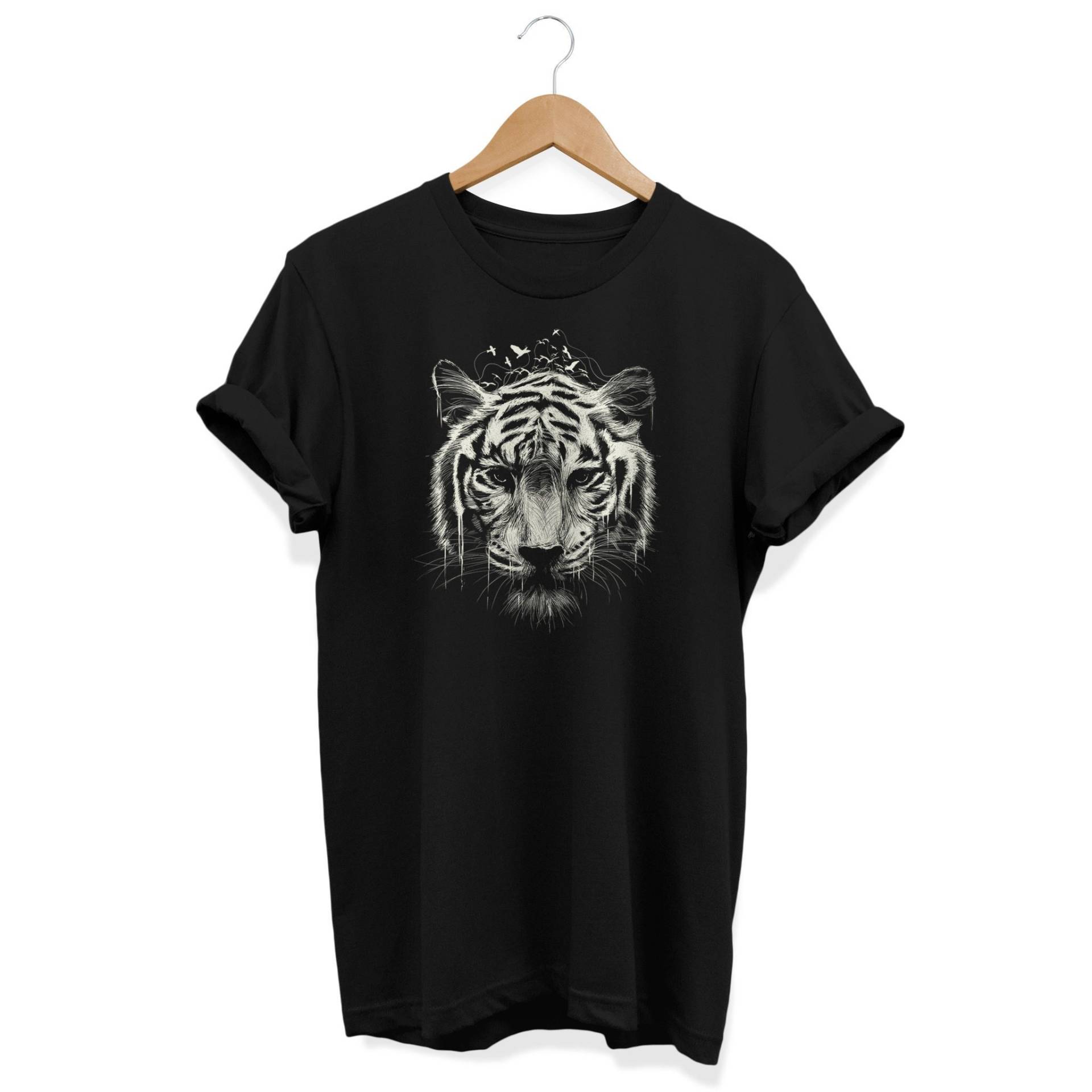 Weißes Tiger-Shirt, Alternative Kleidung, Grunge-T-Shirt, Grafik-T-Shirt, Lässige Streetwear, Kantige Teen-Girl-Bekleidung, Urban Top, E-Girl von ElephanTees