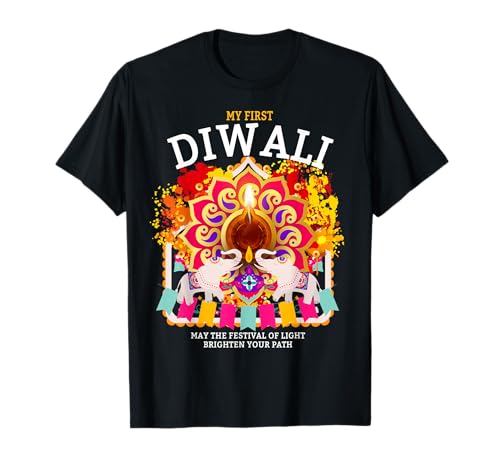 My First Diwali Festival Outfit Idee für Kinder & Diwali T-Shirt My First Diwali Festival Outfit Idee für Kinder & Diwali T-Shirt von Elephant & Diwali Outfit Idea For Kids & Toddlers