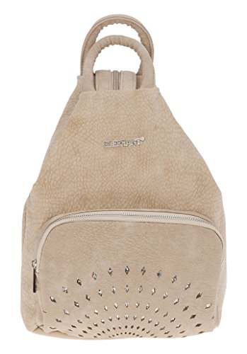 Elephant Damen RUCKSACK GLAM SHINE Damenrucksack Kunstleder 3274 (Sand (Beige)) von Elephant