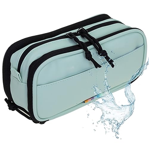 Elephant Mäppchen Federmäppchen Utensilo Aufbewahrungstasche klein Stiftetasche Kabeltasche wasserfest Organizer Büro Plane Hydro Pencil Case 12828 (Mint Grün) von Elephant