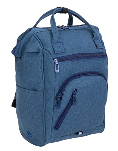 ELEPHANT Rucksack Finn Twice Tasche A4 Daypack Bürorucksack Damen Herren Freizeitrucksack 12830 Auswahl (Blue Darkblue) von ELEPHANT