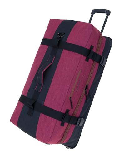 Elephant Trolley Reisetrolley Herren Damen Travel Trolly XXL Koffer 120 Liter 80 cm Reisetasche groß Gepäck Reise Tasche (Rot Bordeaux-Braun 13032) von Elephant