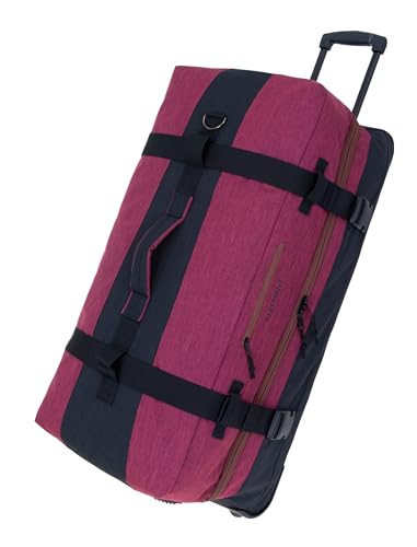 Trolley Reisetrolley Herren Damen Elephant Travel Trolly XXL Koffer 120 Liter 80 cm Reisetasche groß Gepäck Reise Tasche (Rot Bordeaux-Braun 13032) von Elephant