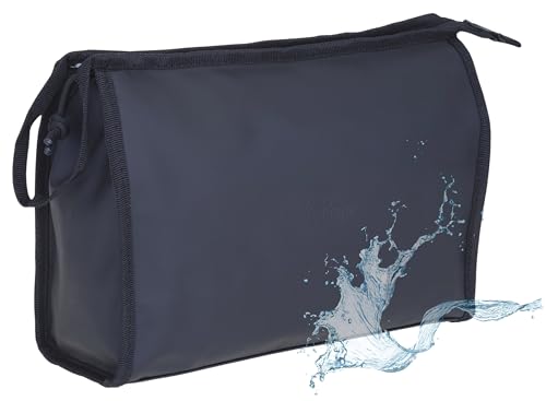 Kulturtasche aus Plane Washbag groß Damen Herren Elephant Hydro Classic wasserabweisend Large Kosmetiktasche Travel Reise Tasche Beautycase Kulturbeutel 4 L 12817 Auswahl + Beutel (Black Schwarz (1)) von Elephant