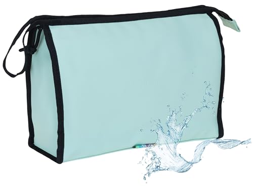 Kulturtasche aus Plane Washbag groß Damen Herren Elephant Hydro Classic wasserabweisend Large Kosmetiktasche Travel Reise Tasche Beautycase Kulturbeutel 4 L 12817 Auswahl + Beutel (Mint Hellgrün (7)) von Elephant