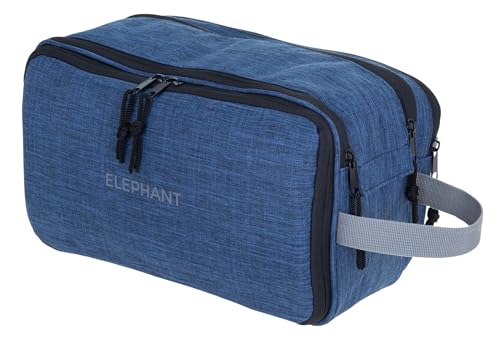 Kulturtasche groß Reise Tasche Damen Herren Kulturbeutel Waschtasche Beautycase Outdoor Camping Toiletry Bag Kosmetiktasche Tasche Sauna Elephant Travel Washbag (Blau-Schwarz 13028) von Elephant