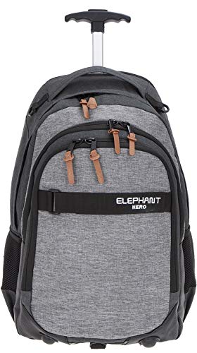 Trolley Jungen Mädchen Elephant Hero Signature Schultrolly Schulrucksack mit Rollen Schultrolley 12724 (Two Tone Grey (grau/anthrazit)) von Elephant