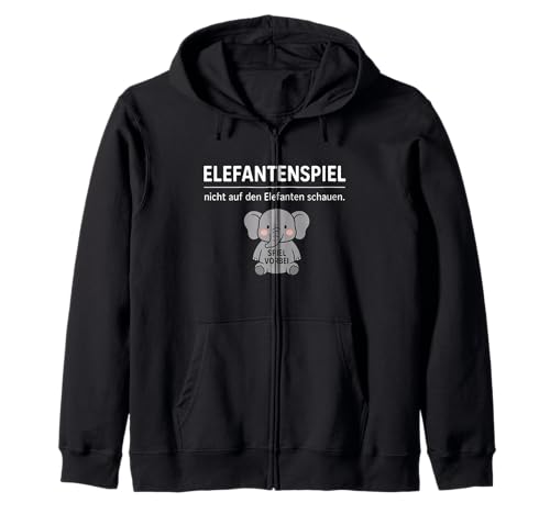 Lustiger Elefant Don't Look Game Over Tierliebhaber Jungen Mädchen Kapuzenjacke von ElephantAxis1