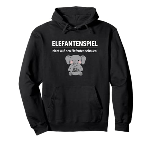 Lustiger Elefant Don't Look Game Over Tierliebhaber Jungen Mädchen Pullover Hoodie von ElephantAxis1