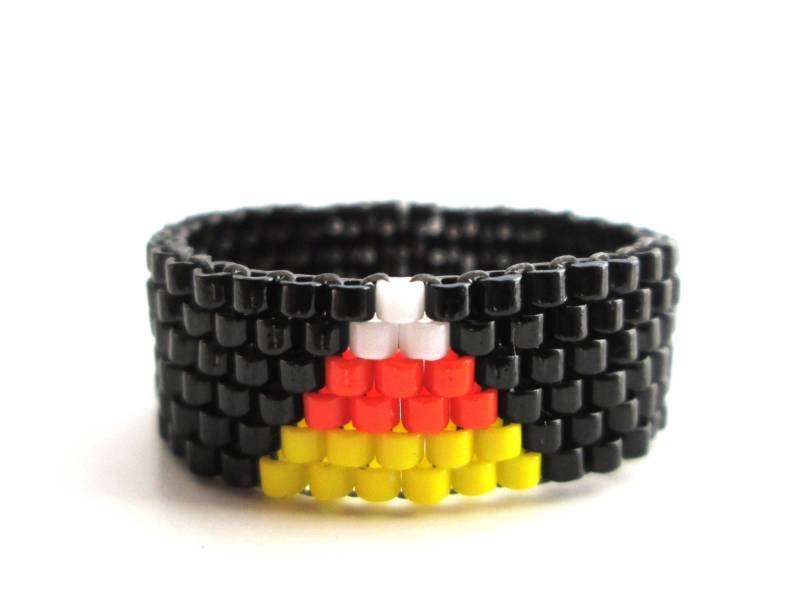 Candy Corn Halloween Perlenring von ElephantBeads