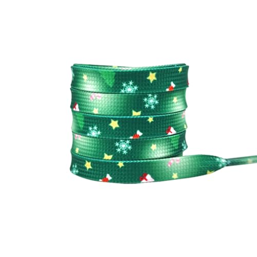 Elerevyo Flache Weihnachts-Schnürsenkel für Erwachsene, Männer, Ihn, Frauen, Teenager, Weihnachtsdekorationen, Schuhringe, 1 Paar, Weihnachten 14, 120cm/47.2" Elerevyo Flache Weihnachts-Schnürsenkel für Erwachsene, Männer, Ihn, Frauen, Teenager, Weihnachtsdekorationen, Schuhringe, 1 Paar, Weihnachten 14, 120cm/47.2" von Elerevyo