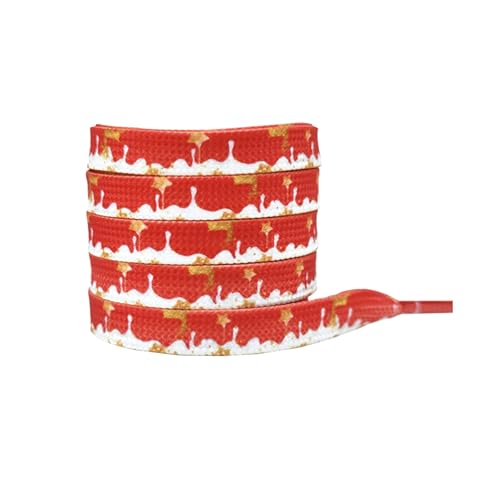 Elerevyo Flache Weihnachts-Schnürsenkel für Erwachsene, Männer, Ihn, Frauen, Teenager, Weihnachtsdekorationen, Schuhringe, 1 Paar, Weihnachten 7, 120cm/47.2" Elerevyo Flache Weihnachts-Schnürsenkel für Erwachsene, Männer, Ihn, Frauen, Teenager, Weihnachtsdekorationen, Schuhringe, 1 Paar, Weihnachten 7, 120cm/47.2" von Elerevyo