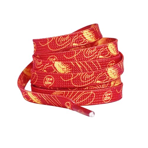 Elerevyo Flache dünne Schnürsenkel Drache Phoenix verheißungsvolle Wolken rote Segeltuchschuhe Turnschuhe Schnürsenkel Hochzeit Feier, Rot 02, 120cm/47.2" Elerevyo Flache dünne Schnürsenkel Drache Phoenix verheißungsvolle Wolken rote Segeltuchschuhe Turnschuhe Schnürsenkel Hochzeit Feier, Rot 02, 120cm/47.2" von Elerevyo