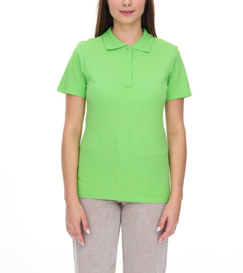 ELEVATE Helios Damen Polo-Shirt Baumwolle Polo-Hemd Pique-Strick 180 g/m² 3810768 Apfelgrün von Elevate