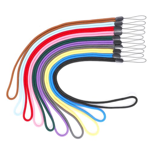 ElevateTech 10 Stück Farbige Schlüsselbänder Id Schlüssel Halsriemen Lanyard Schlüsselbänder Kreuzfahrtschiffe Geeignet Handys Kameras Schlüsselanhängergeeignet Ausweishüllen (10 Farben) von ElevateTech