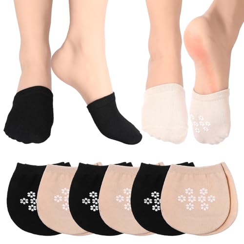 ElevateTech 6 Paar Füßlinge Damen Zehensocken Halbsocken Zehenkappen Nahtloser Griff Rutschfest Versteckte Zehenabdeckungen Füßlinge Unsichtbare Rutschfeste Socken ElevateTech 6 Paar Füßlinge Damen Zehensocken Halbsocken Zehenkappen Nahtloser Griff Rutschfest Versteckte Zehenabdeckungen Füßlinge Unsichtbare Rutschfeste Socken von ElevateTech