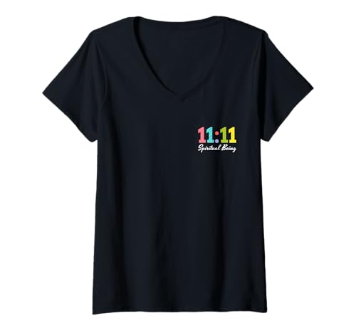 Damen Eleven 11 Angel Time 1111 Spirituelles Wesen Synchronizität T-Shirt mit V-Ausschnitt Damen Eleven 11 Angel Time 1111 Spirituelles Wesen Synchronizität T-Shirt mit V-Ausschnitt von Eleven 1111 Spiritual Being Manifest Synchronicity