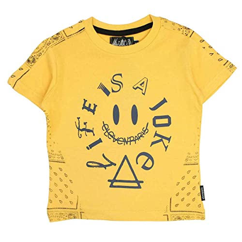Eleven Paris Jungen Gelv0087 TMC BDC Un S6 T-Shirt, Gelb, 6 Jahre von Eleven Paris