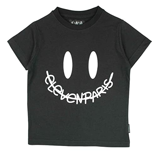 Eleven Paris Jungen Gelv8013 TMC BDC Un S3 T-Shirt, Schwarz, 10 Jahre von Eleven Paris