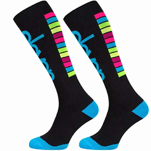 Eleven Kompressionsstrümpfe | Kompressionssocken | Laufsocken | Compression Socks | Strümpfe | Thrombosestrümpfe | Damen | Herren zum Sport, Laufen, Flug, Reise (Stripe Black, S (EU 36-39)) von Eleven Sportswear