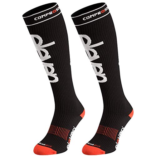 Eleven Kompressionsstrümpfe | Kompressionssocken | Laufsocken | Compression Socks | Strümpfe | Thrombosestrümpfe | Damen | Herren zum Sport, Laufen, Flug, Reise (schwarz, XL (EU 46-48)) von Eleven Sportswear