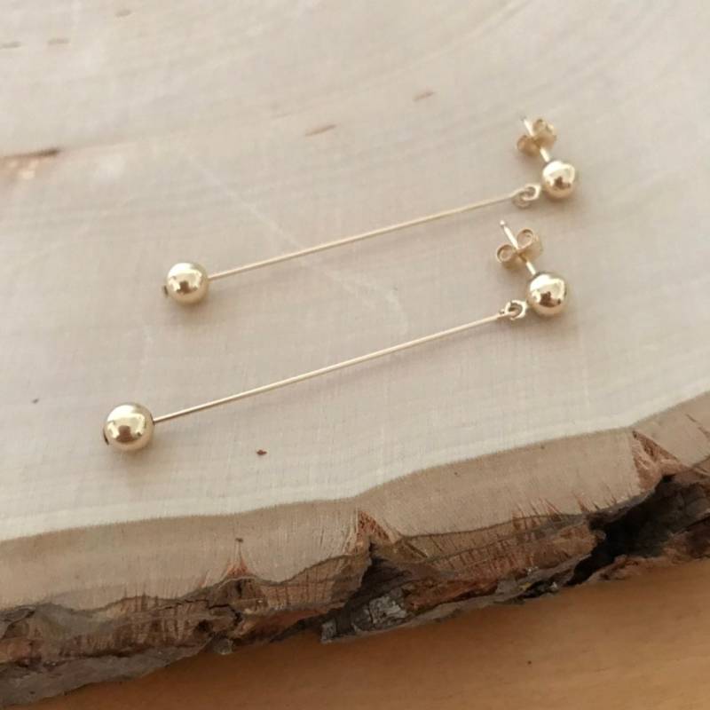 On The Ball 14K Gold Filled Oder Sterling Silber Tropfen Ohrringe - Zierliche von ElevenDreams