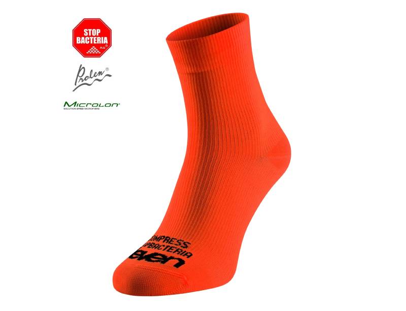 3/4 Kompression Socken Eleven Strada Orang Für Männer&frauen I Laufen Anti Tvt Flug Reise Strümpfe Krampfadern Antimikrobielles Silber von ElevenLatvia