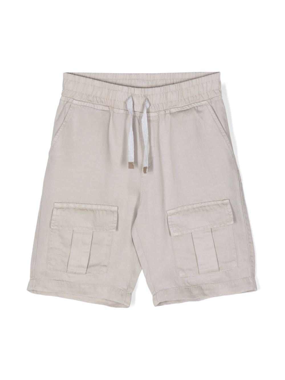 Eleventy Kids Cargo-Shorts mit Logo-Patch - Grau von Eleventy Kids