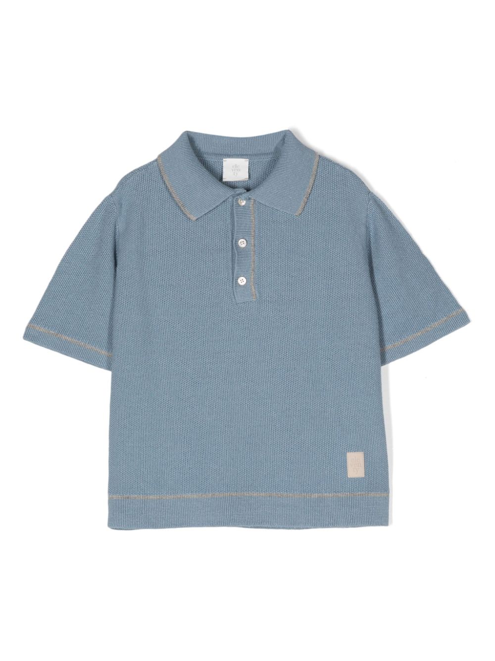 Eleventy Kids Gestricktes Poloshirt - Blau von Eleventy Kids