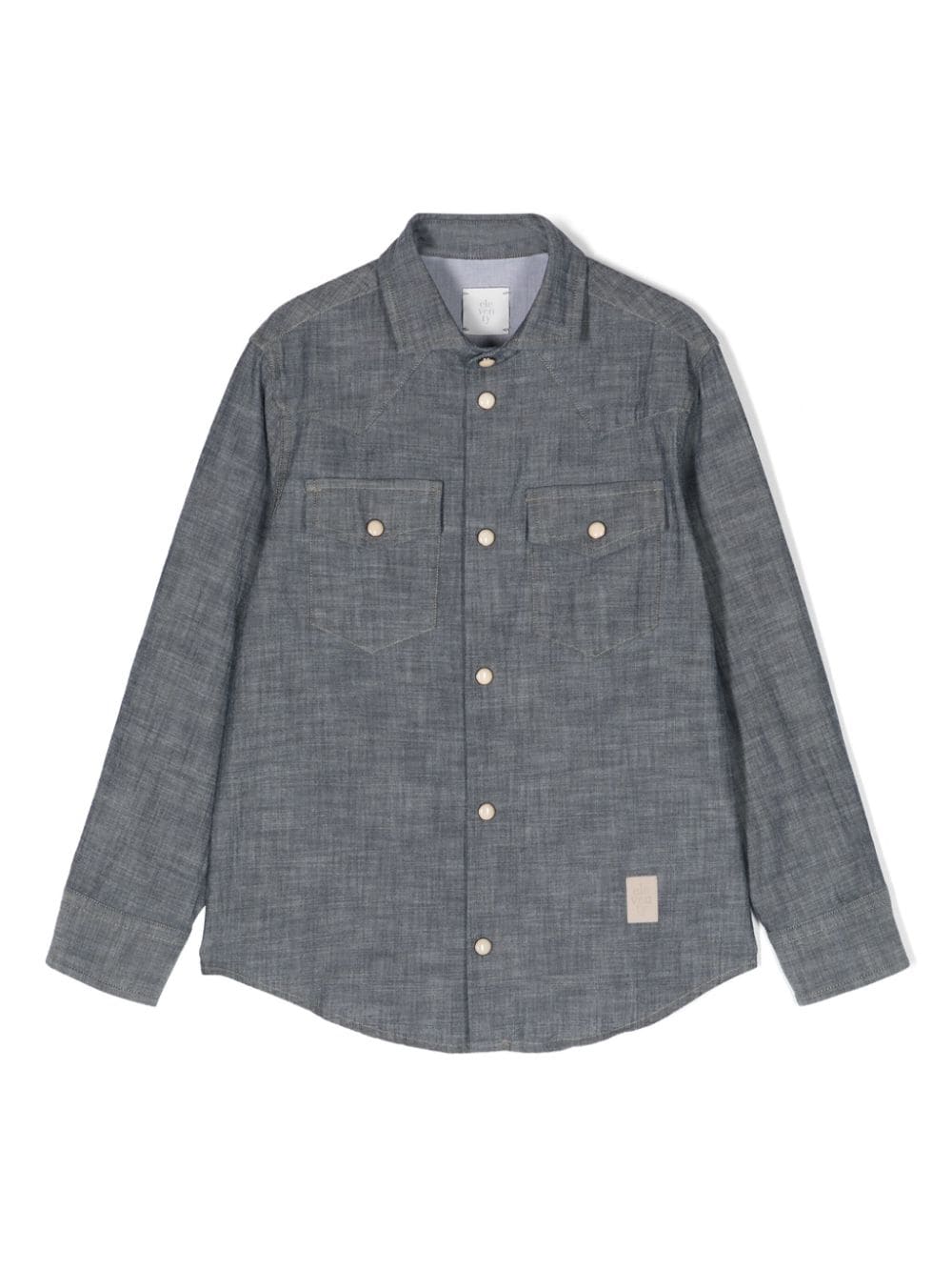 Eleventy Kids Hemd mit Chambray-Einsätzen - Blau von Eleventy Kids