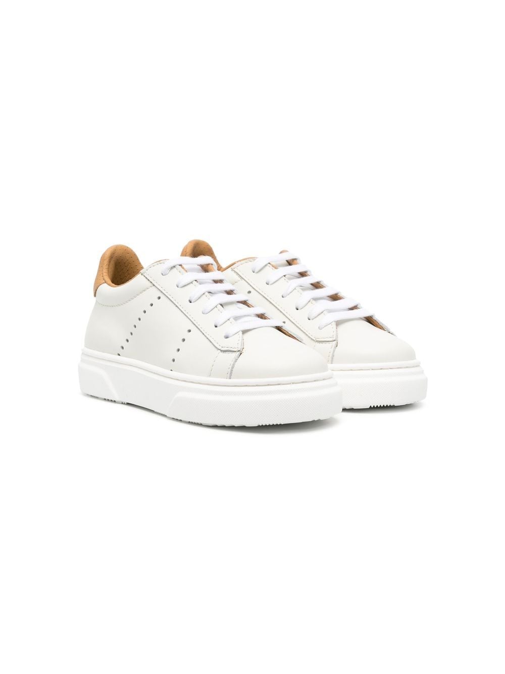 Eleventy Kids Perforierte Sneakers - Nude von Eleventy Kids