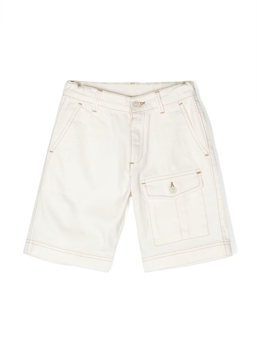 Eleventy Kids Jeans-Shorts mit Taschendetail - Weiß von Eleventy Kids