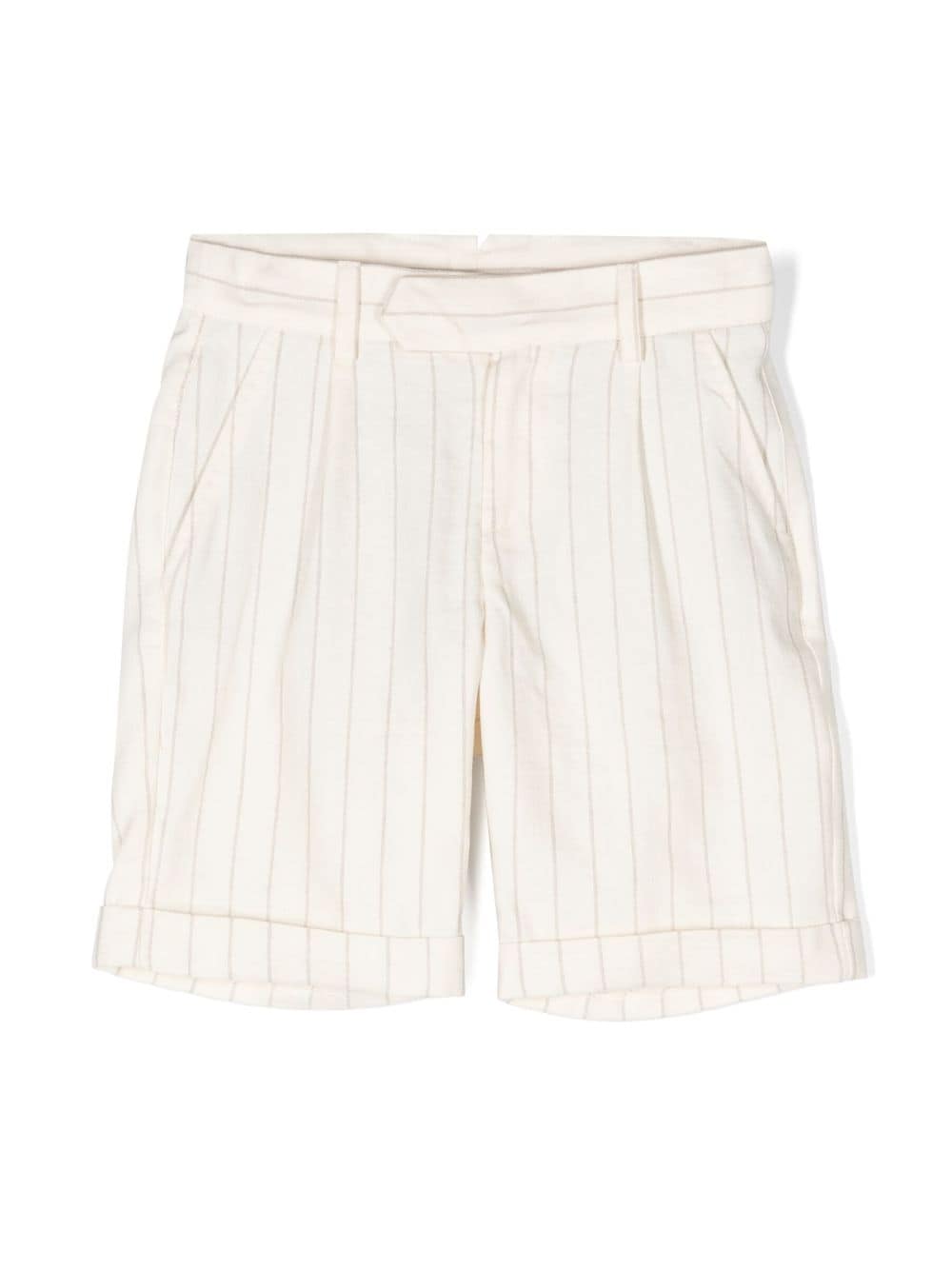 Eleventy Kids Gestreifte Shorts - Nude von Eleventy Kids