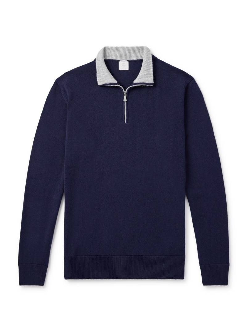Eleventy - Cashmere Half-Zip Sweater - Men - Blue - S von Eleventy