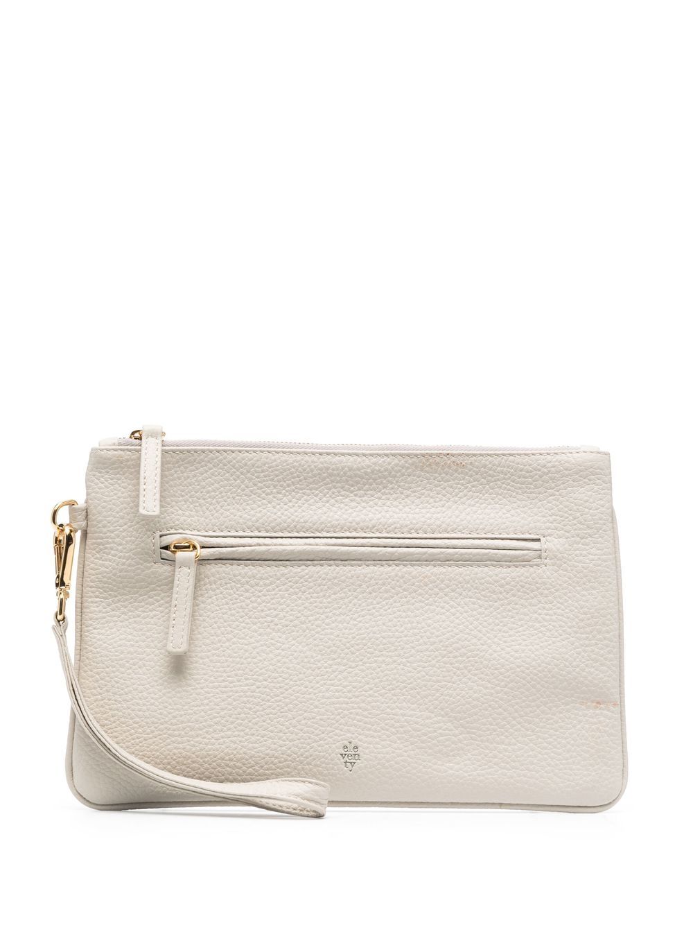 Eleventy Clutch mit Logo-Stempel - Nude von Eleventy