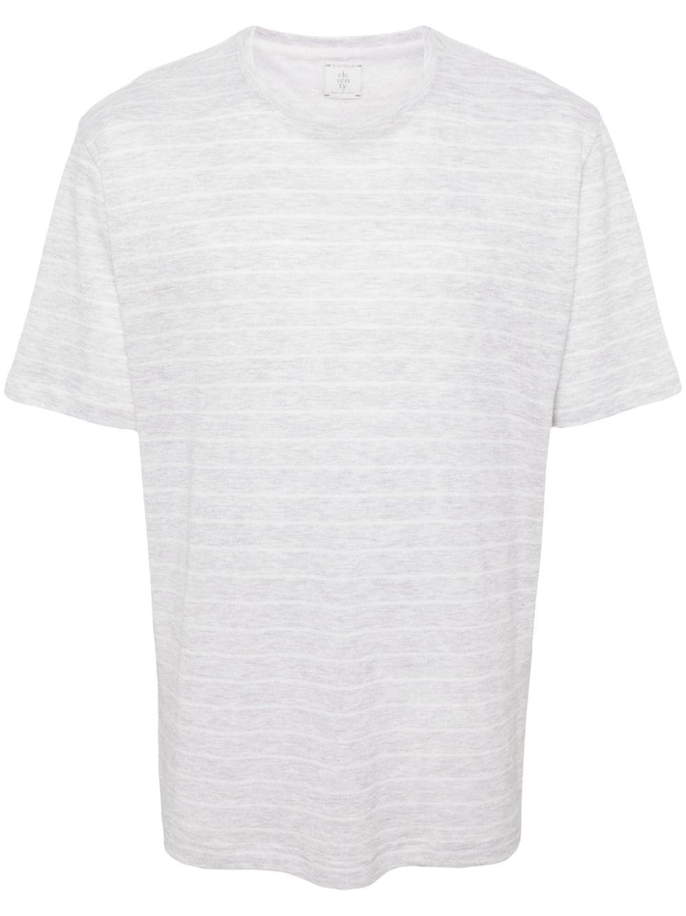 Eleventy Gestreiftes T-Shirt - Grau von Eleventy