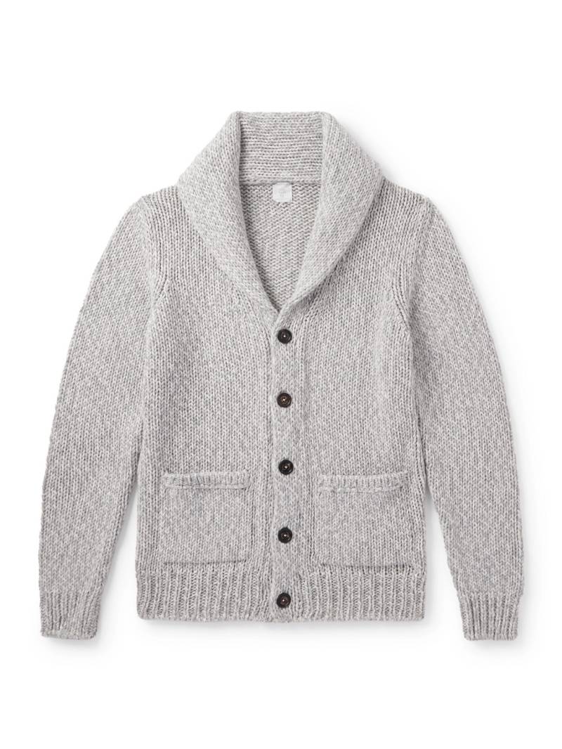 Eleventy - Slim-Fit Shawl-Collar Cashmere Cardigan - Men - Gray - M von Eleventy