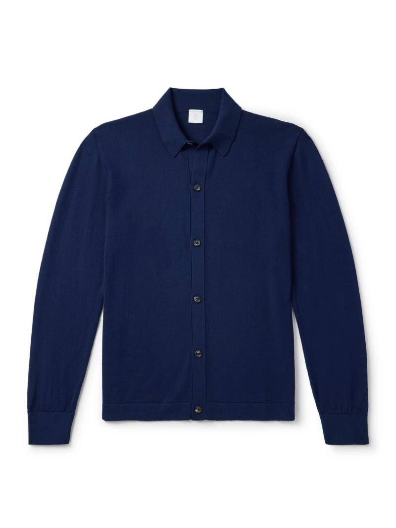 Eleventy - Slim-Fit Wool Cardigan - Men - Blue - XXXL von Eleventy