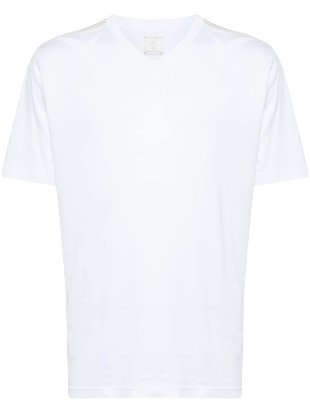 Eleventy T-Shirt mit V-Ausschnitt - Weiß von Eleventy