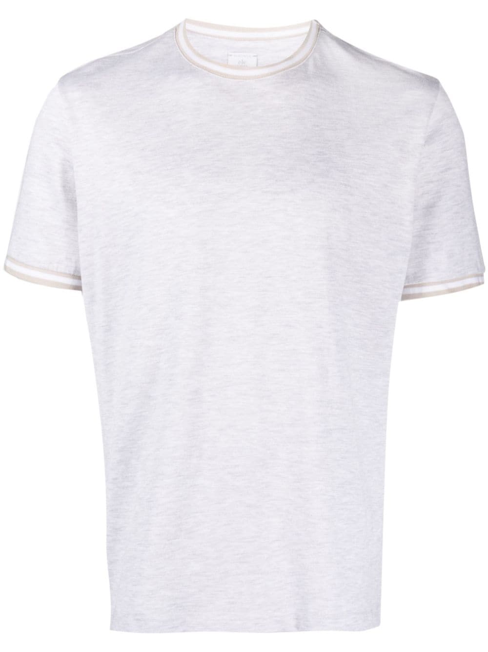 Eleventy T-Shirt mit gestreiften Details - Grau von Eleventy