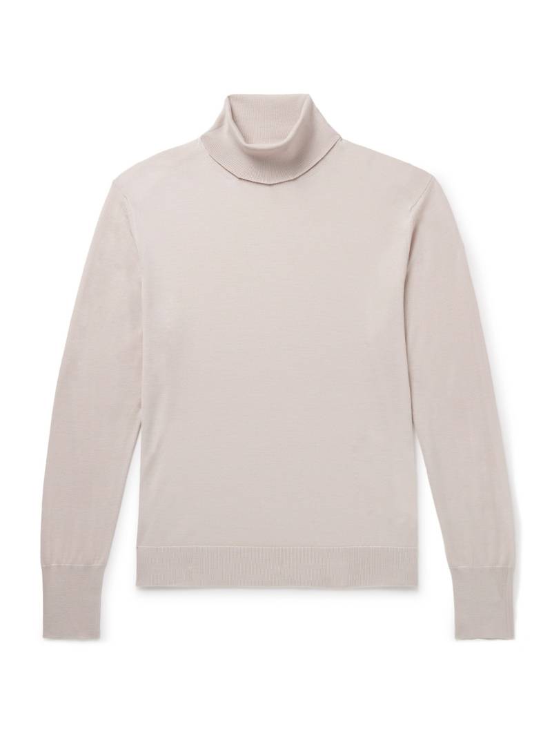 Eleventy - Wool Rollneck Sweater - Men - Neutrals - M von Eleventy