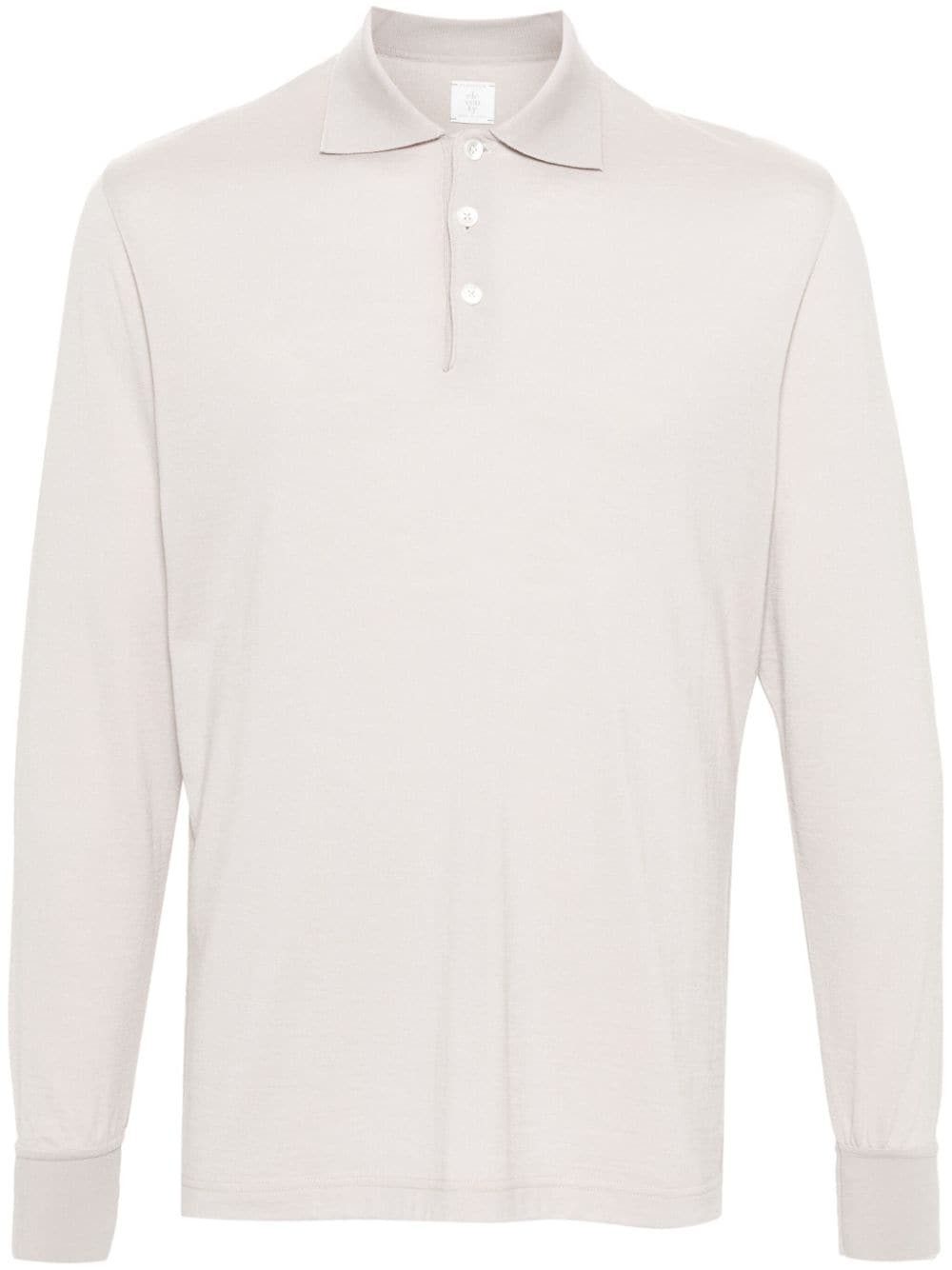 Eleventy Langärmeliges Poloshirt aus Jersey - Nude von Eleventy