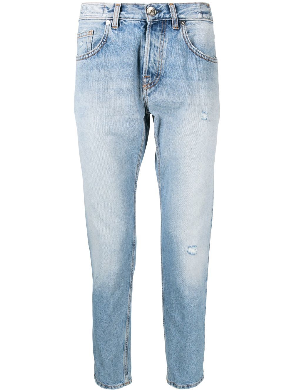 Eleventy Tapered-Jeans mit Stone-Wash-Effekt - Blau von Eleventy