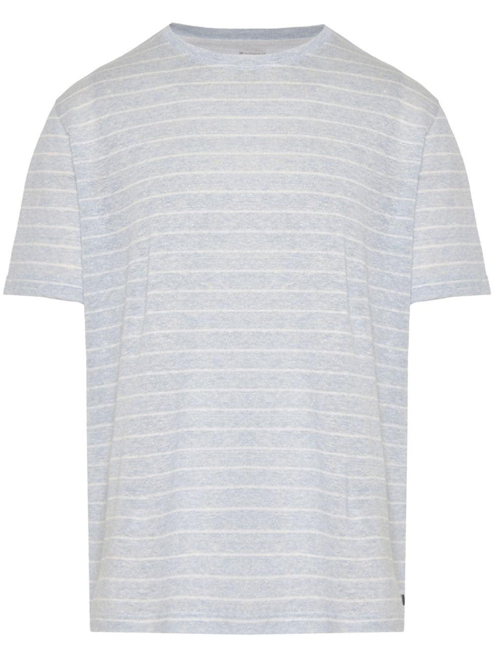 Eleventy striped crew-neck T-shirt - Blau von Eleventy