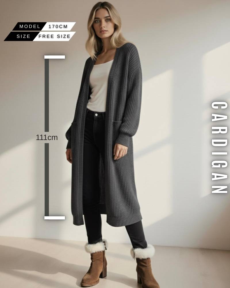 Oversized Damen Strick-Cardigan | Chunky Rib Kuschelig Mit Taschen Herbst Winter Outfit Einheitsgröße Oversized Damen Strick-Cardigan | Chunky Rib Kuschelig Mit Taschen Herbst Winter Outfit Einheitsgröße von Elexua