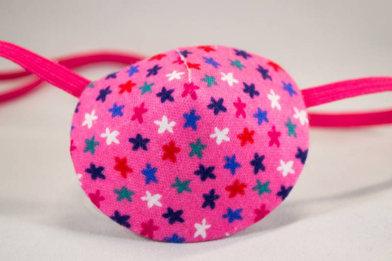 Rosa Augenklappe Für Erwachsene Mit Sternen, Handgemacht, Medizinisch, Augenklappe, Augenpflege, Gesundheit Und Schönheit von EleyasDesigns