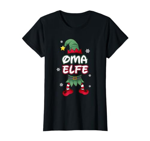 Elf Familienoutfit Familien tshirt für Weihnachten Damen T-Shirt Schwarz S Kurzarm Klassische Passform Weihnachten von Elf Familienoutfit Familien tshirt für Weihnachten